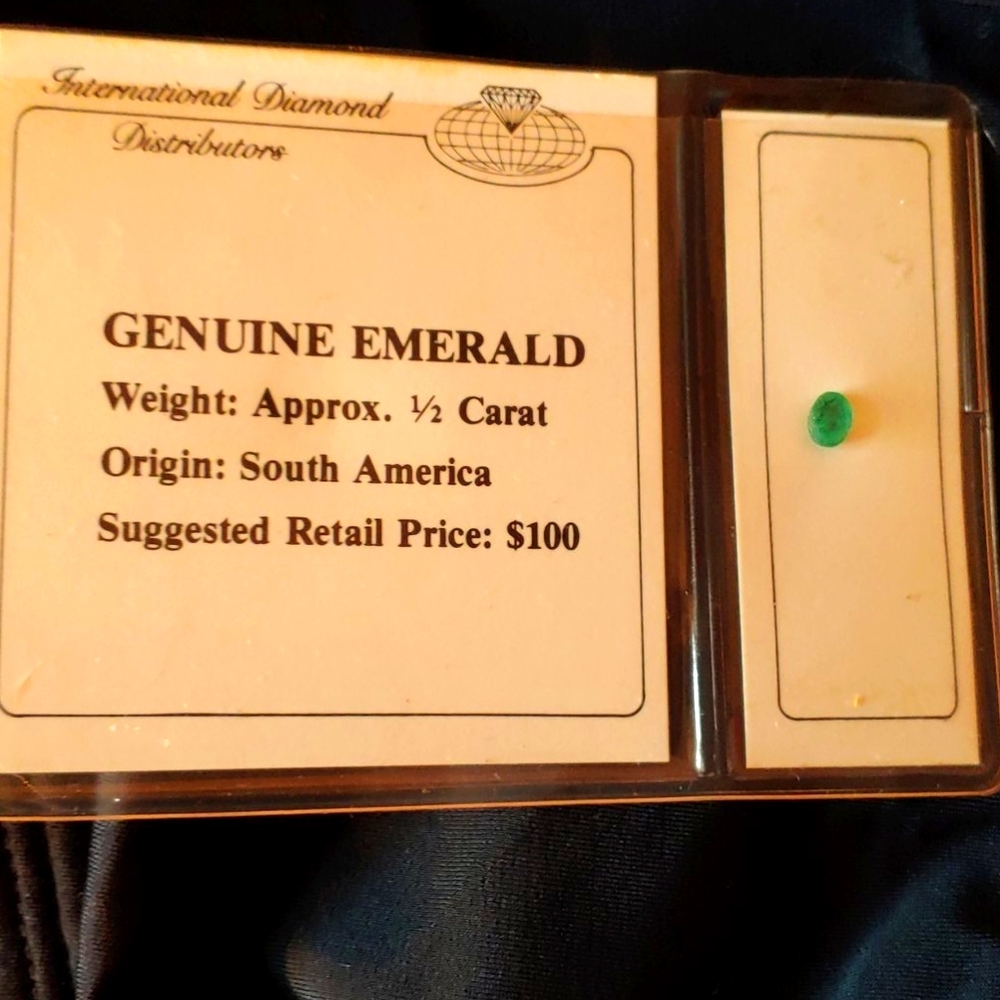 Oval 1/2 carat Emerald